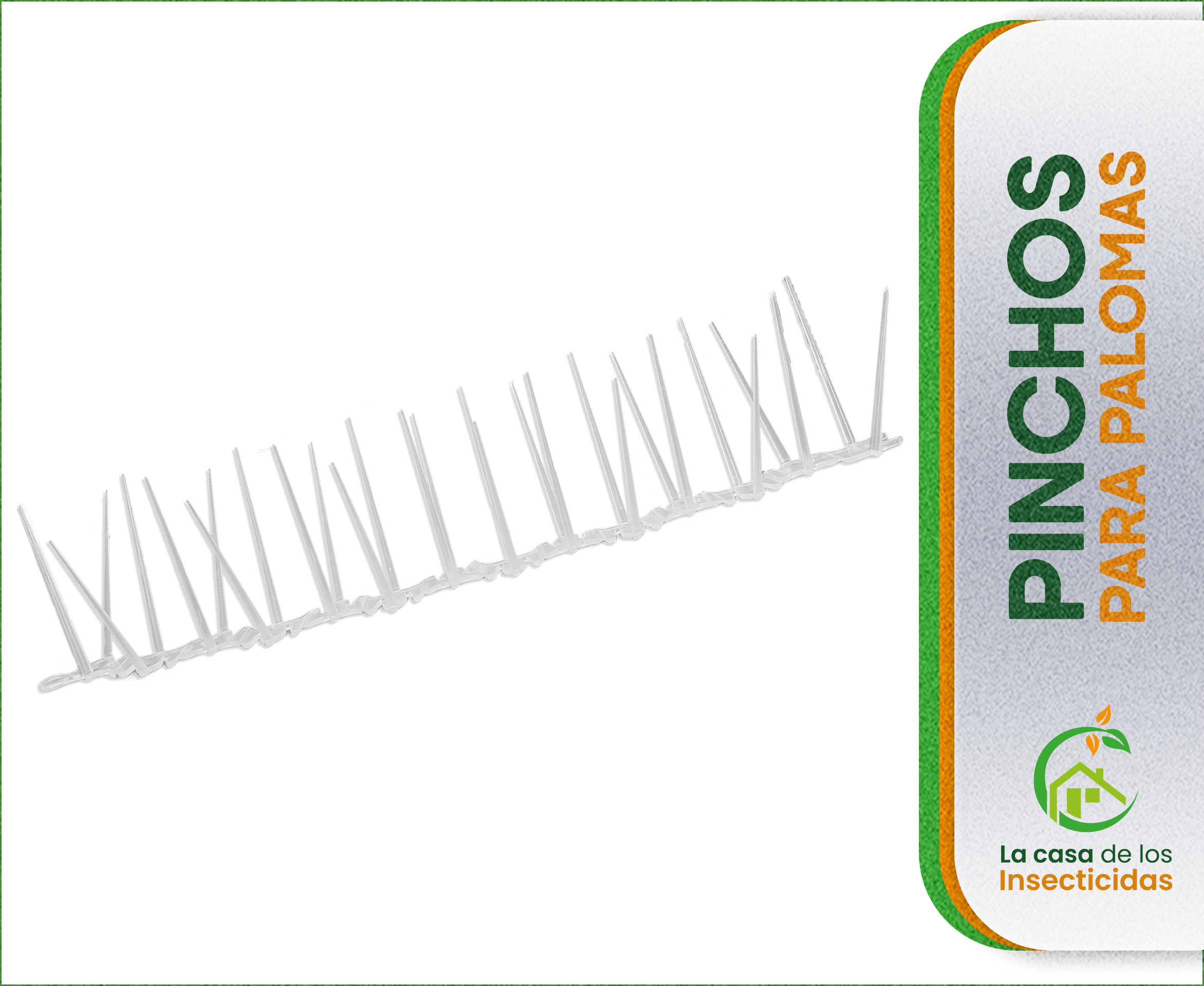 Pinchos repelentes de aves Lejos, flejes de 50 Cm